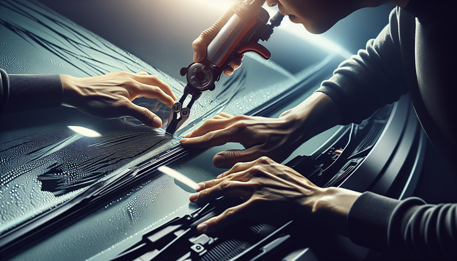 Best Windshield Wipers for Winter & All-Weather Driving (2026 Tested) - autoglass technician close-up UAE