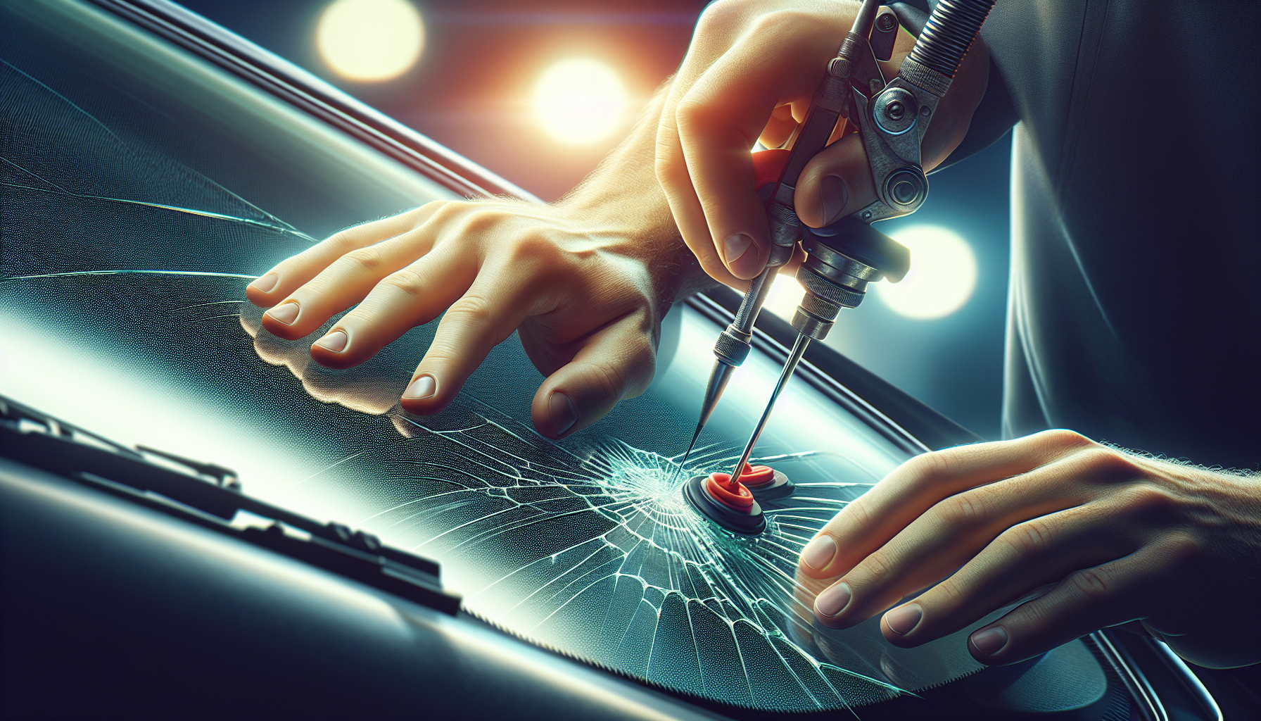 Mobile Windshield Repair vs Shop Service: Pros & Cons - autoglass technician close-up UAE