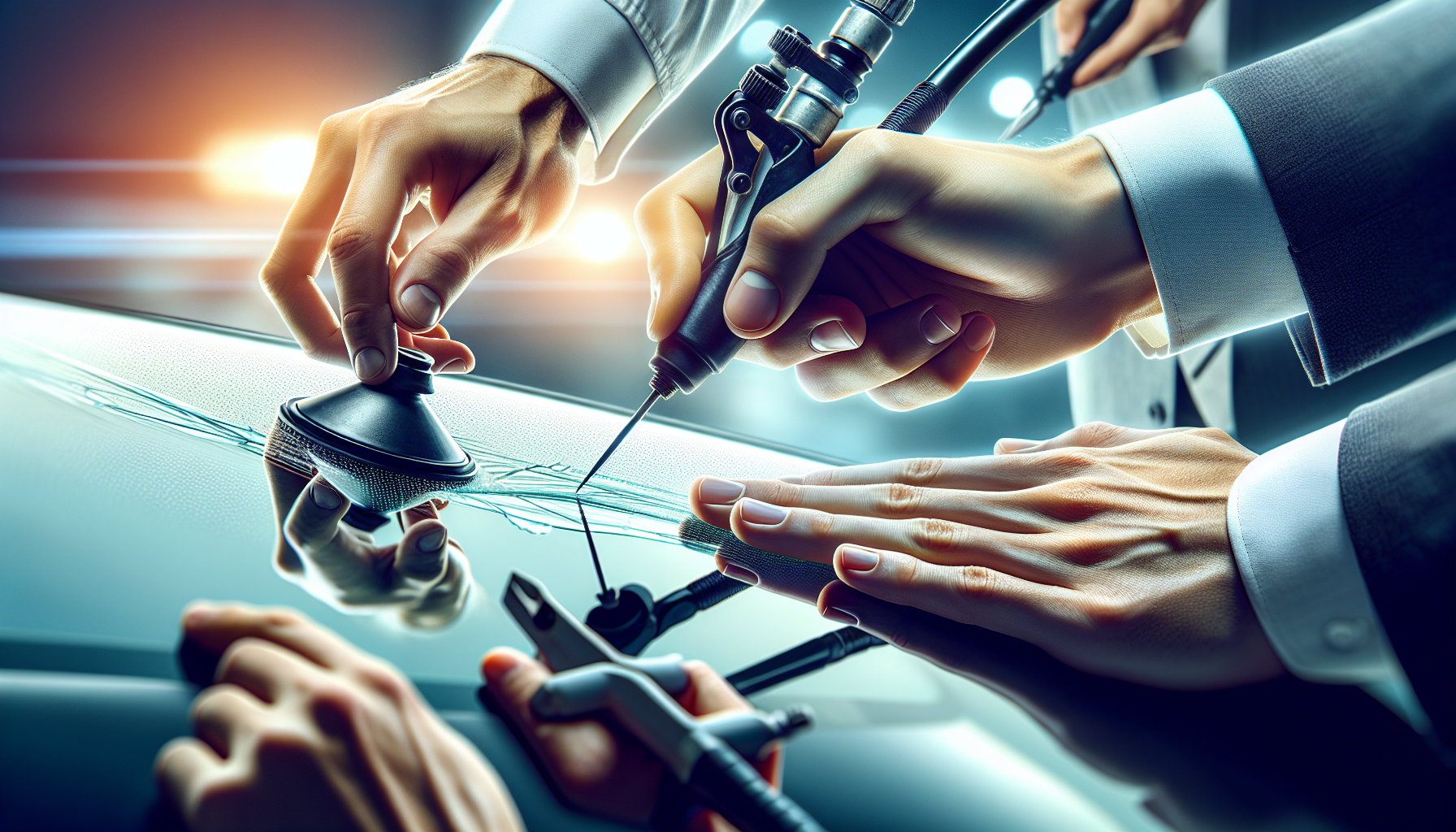 Windshield Repair vs Replacement: What’s Best for Your Car & Wallet - autoglass technician close-up UAE