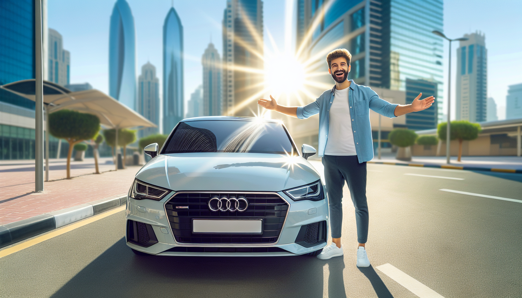 Audi A1 windshield replacement - car owner windscreen replacement Dubai