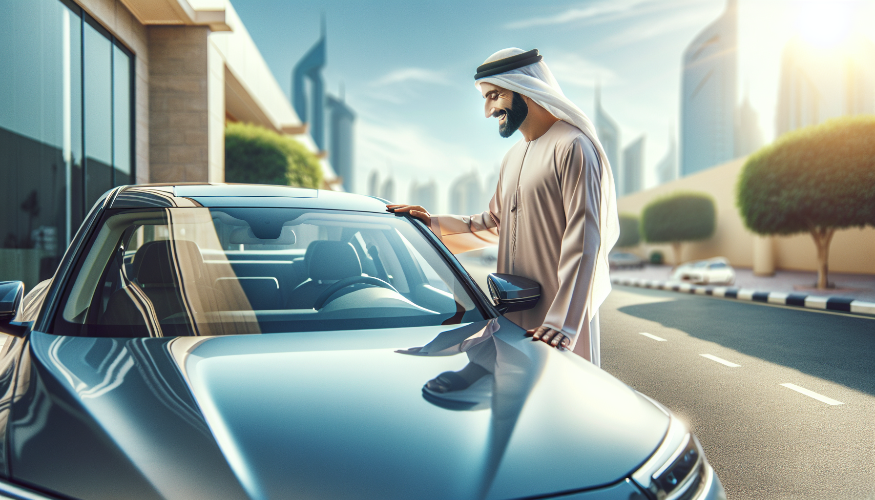 Audi Q7 windshield replacement - car owner windscreen replacement Dubai