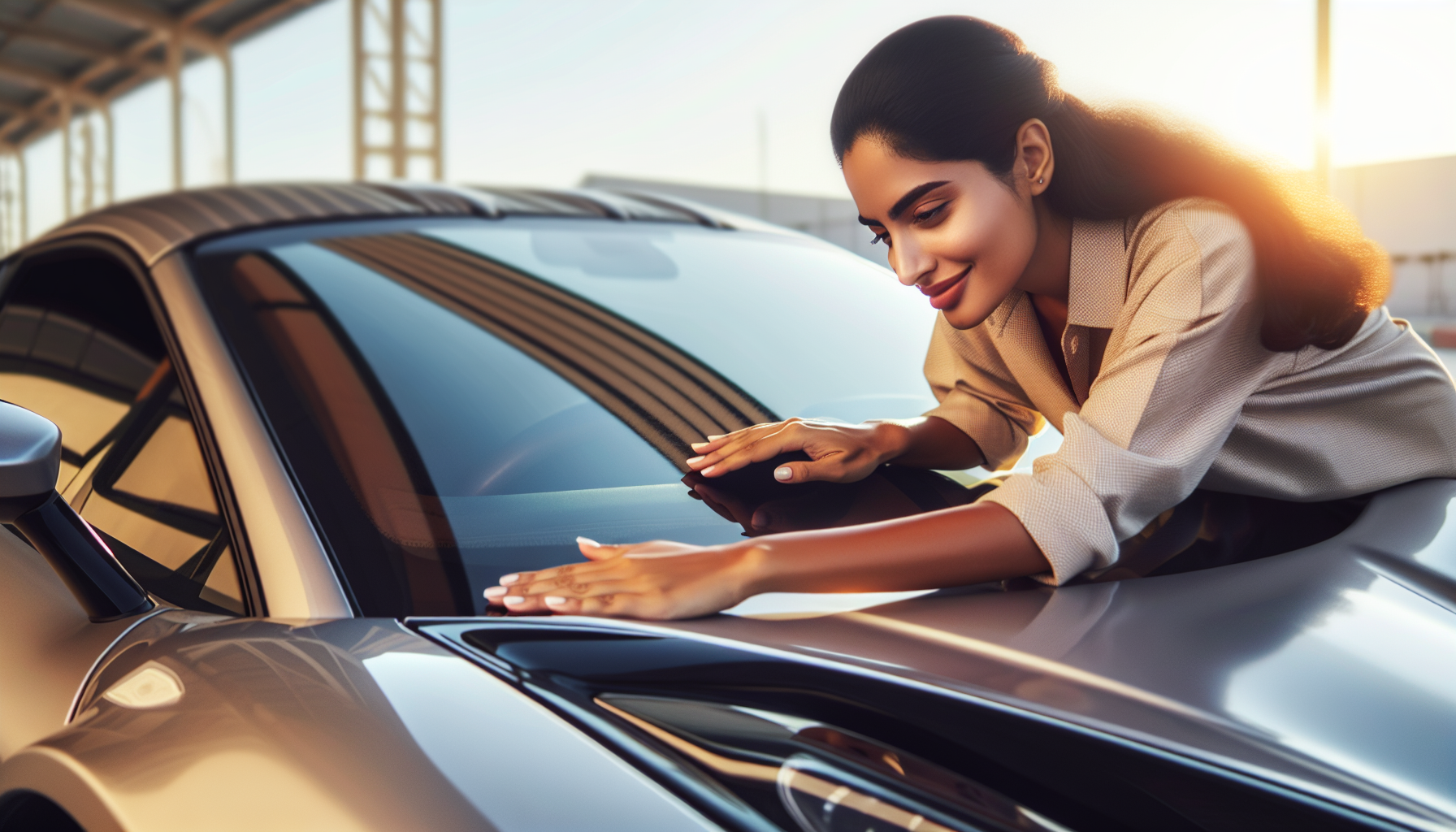 Audi TT windshield replacement - car owner windscreen replacement Dubai