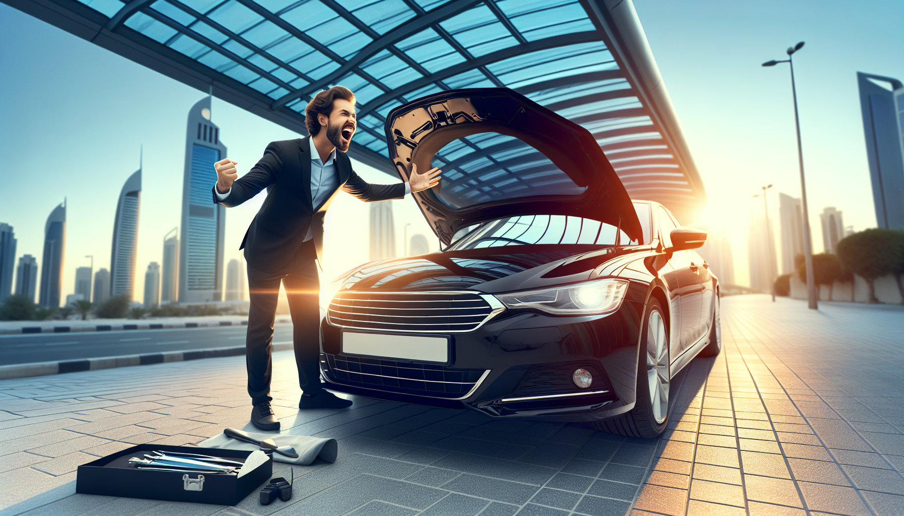 BMW 3 Series windshield replacement - car owner windscreen replacement Dubai