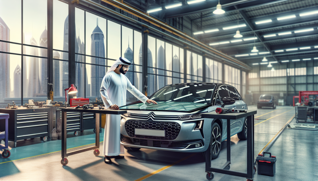 Citroën C4 windshield replacement - professional windscreen service UAE