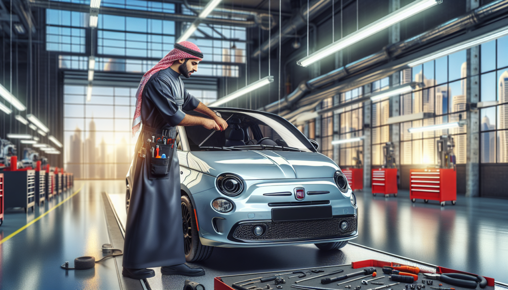 Fiat 500 windshield replacement - professional windscreen service UAE