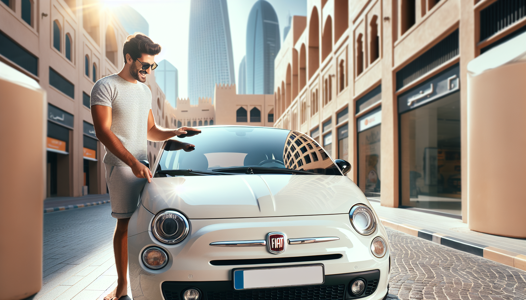 Fiat 500 windshield replacement Fiat 500 windshield replacement - car owner windscreen replacement Dubai