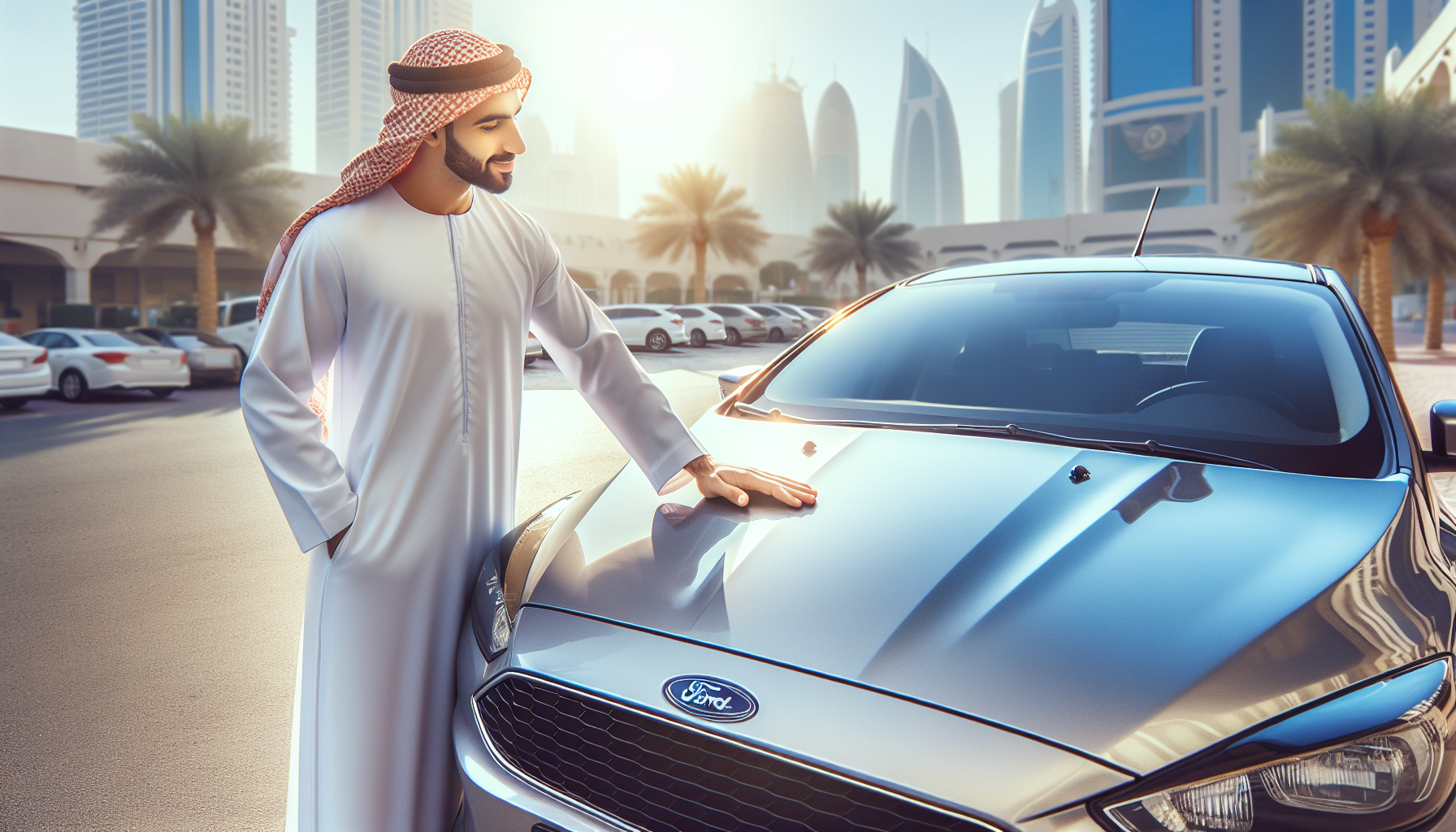 Ford Focus windshield replacement - car owner windscreen replacement Dubai