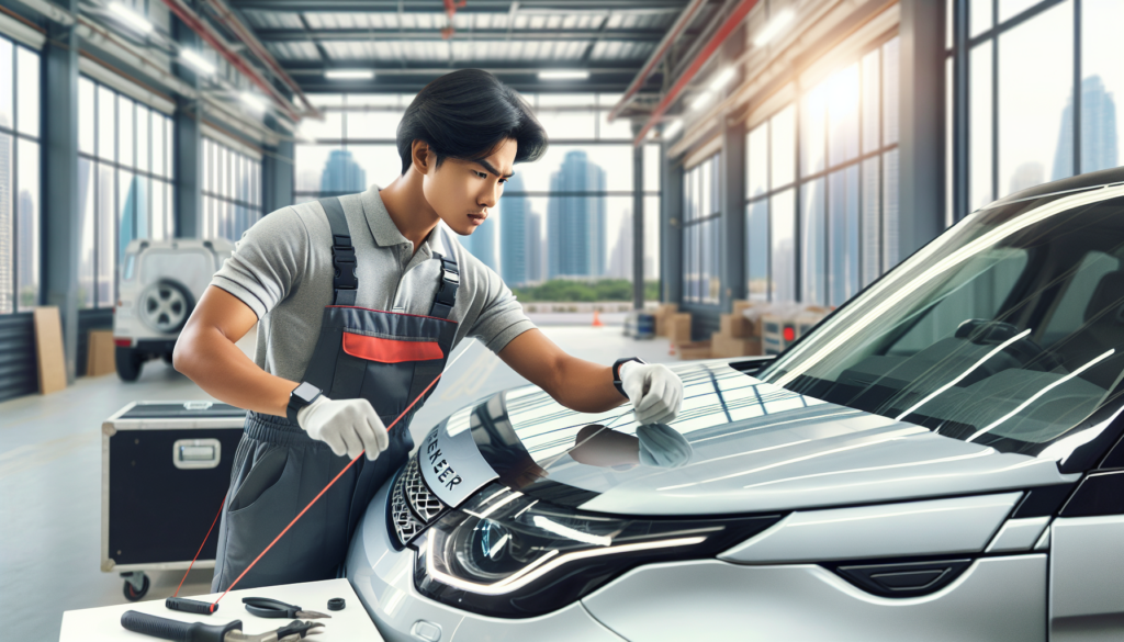 Land Rover Discovery windshield replacement - professional windscreen service UAE