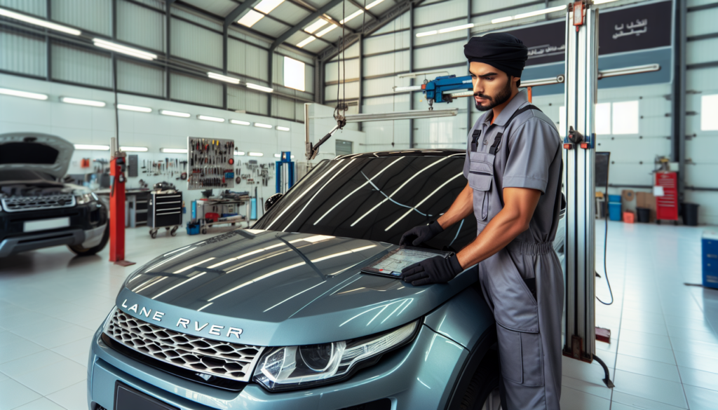 Land Rover Range Evoque windshield replacement - professional windscreen service UAE