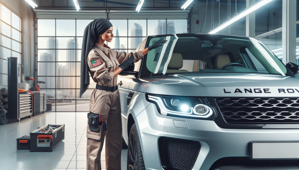Land Rover Range Rover Sport windshield replacement - professional windscreen service UAE