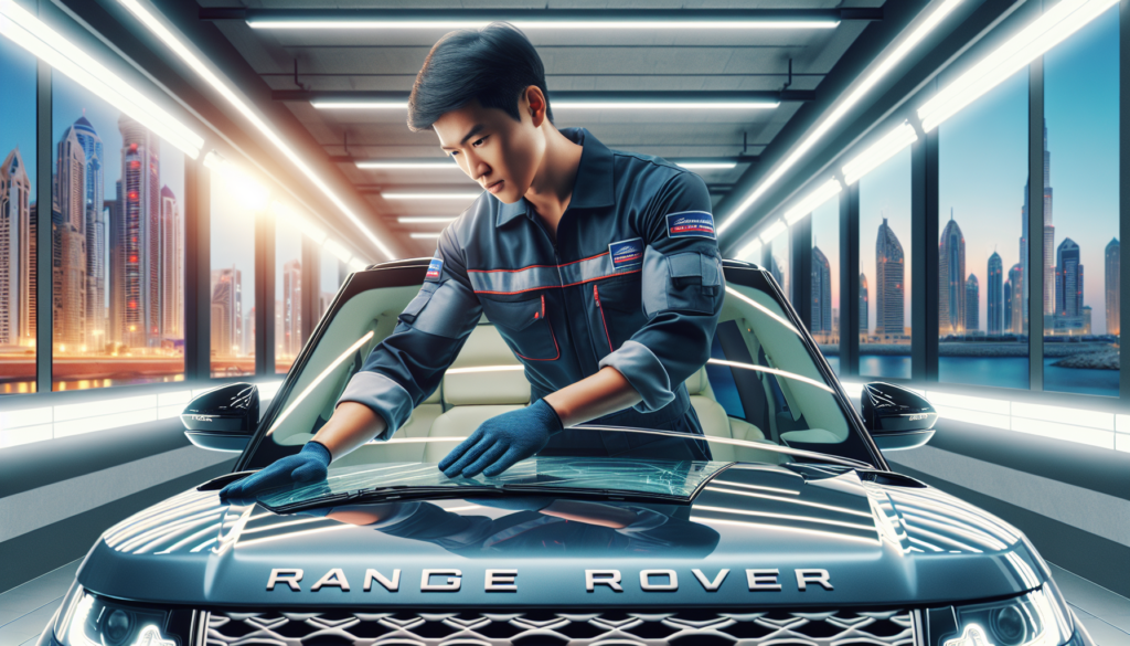 Land Rover Range Rover windshield replacement - professional windscreen service UAE
