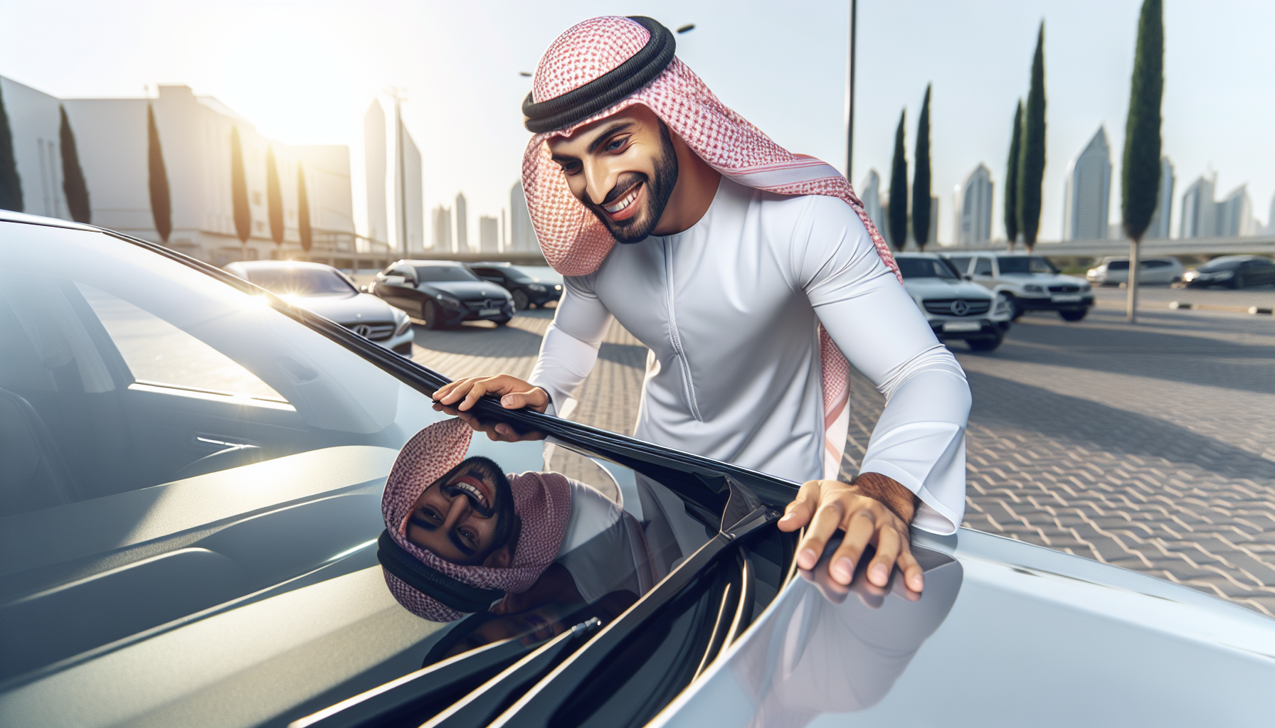 Mercedes A class windshield replacement - car owner windscreen replacement Dubai