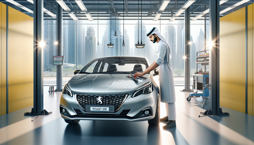 Peugeot 208 windshield replacement - professional windscreen service UAE