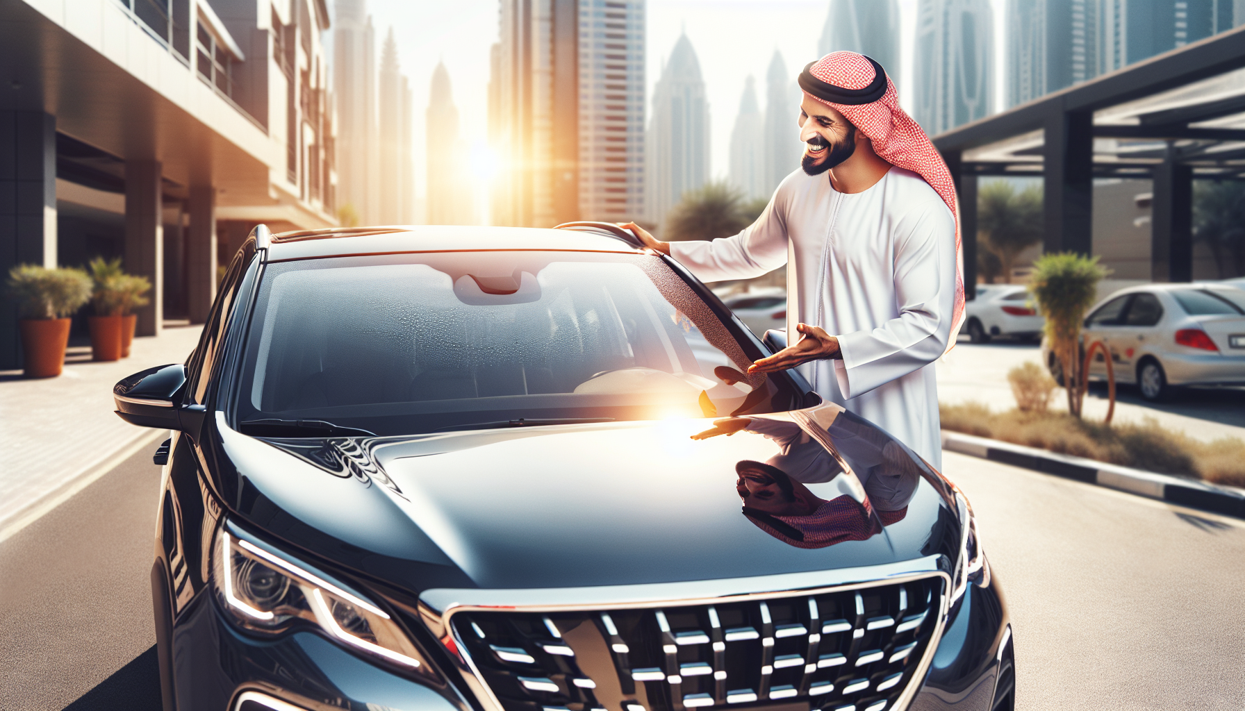 Peugeot 3008 windshield replacement - car owner windscreen replacement Dubai