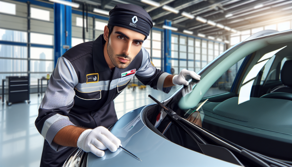 Renault Clio windshield replacement - professional windscreen service UAE
