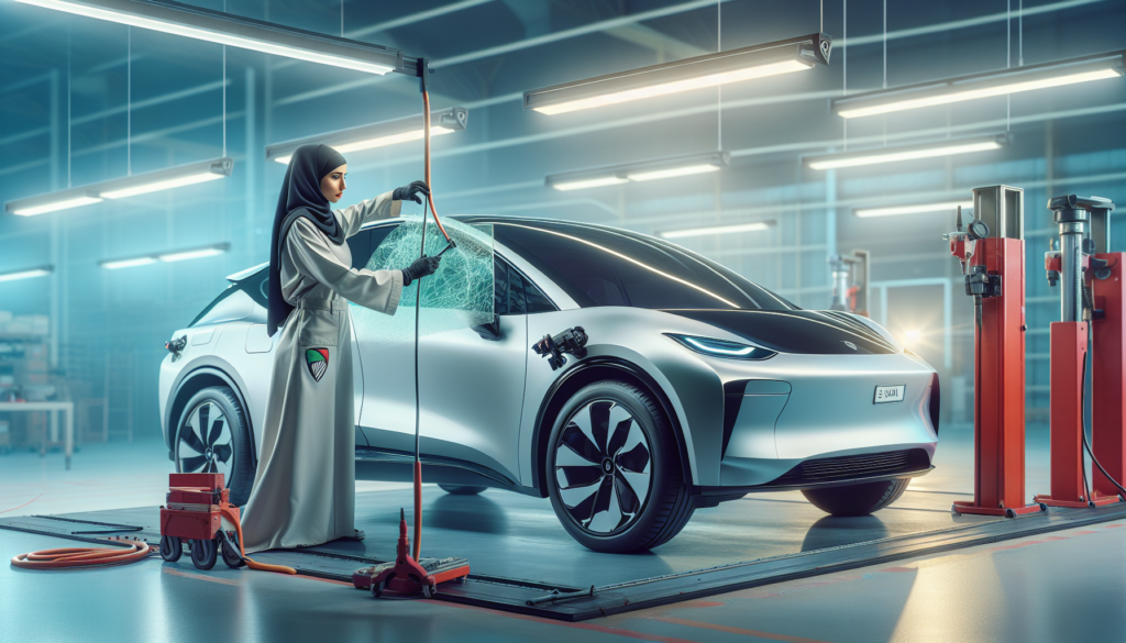 Tesla Model 3 windshield replacement - professional windscreen service UAE