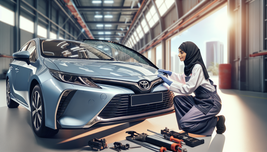 Toyota Auris windshield replacement - professional windscreen service UAE