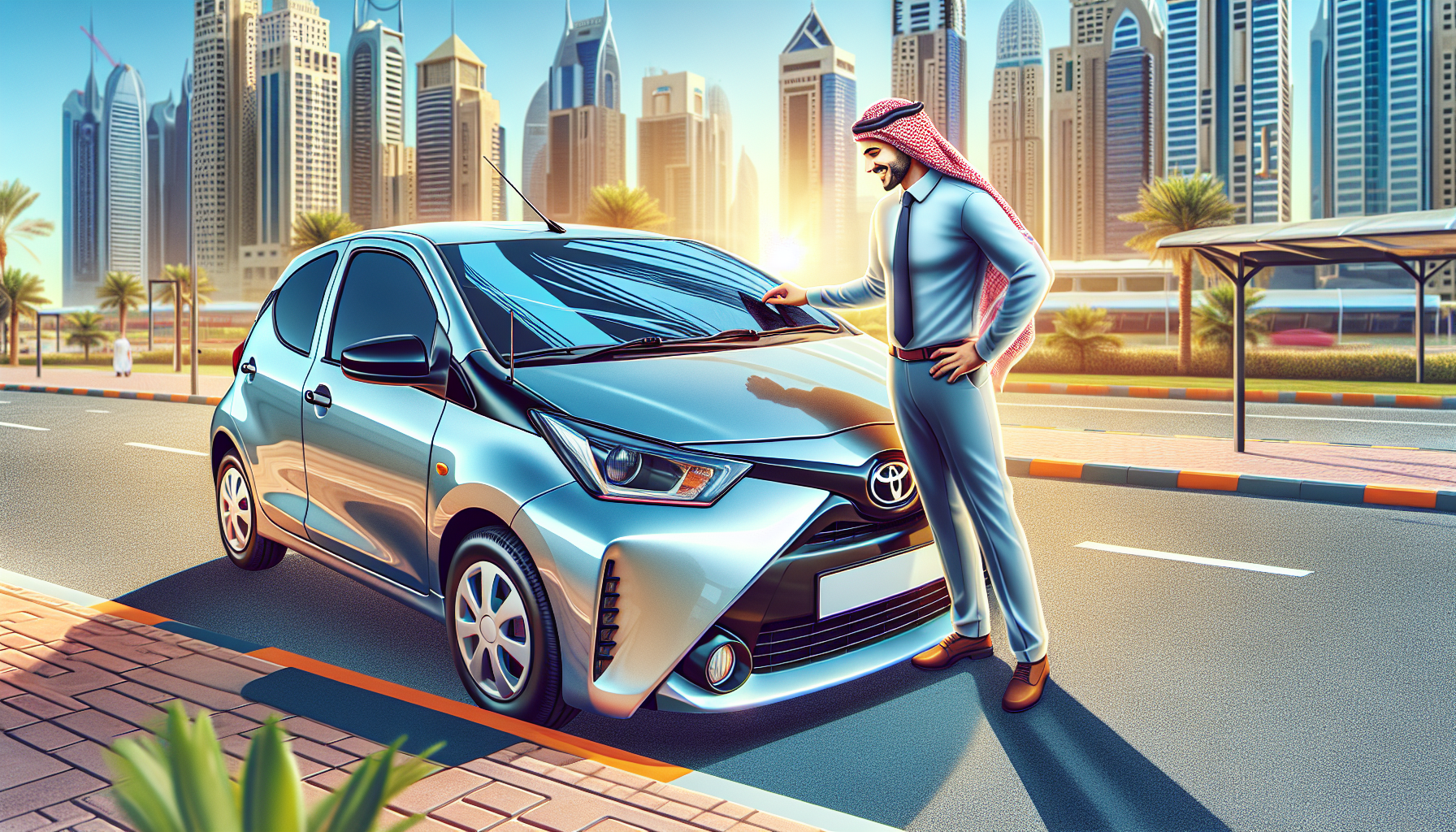 Toyota Aygo windshield replacement - car owner windscreen replacement Dubai