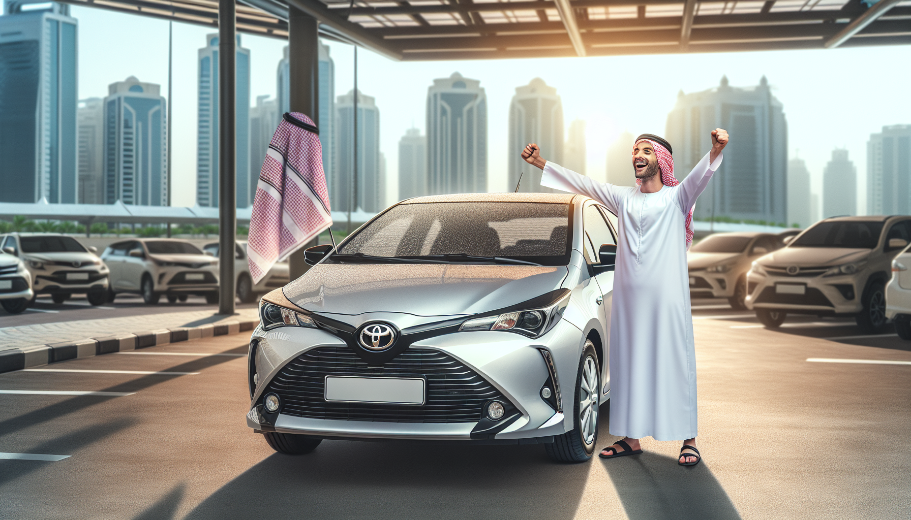 Toyota Yaris windshield replacement - car owner windscreen replacement Dubai