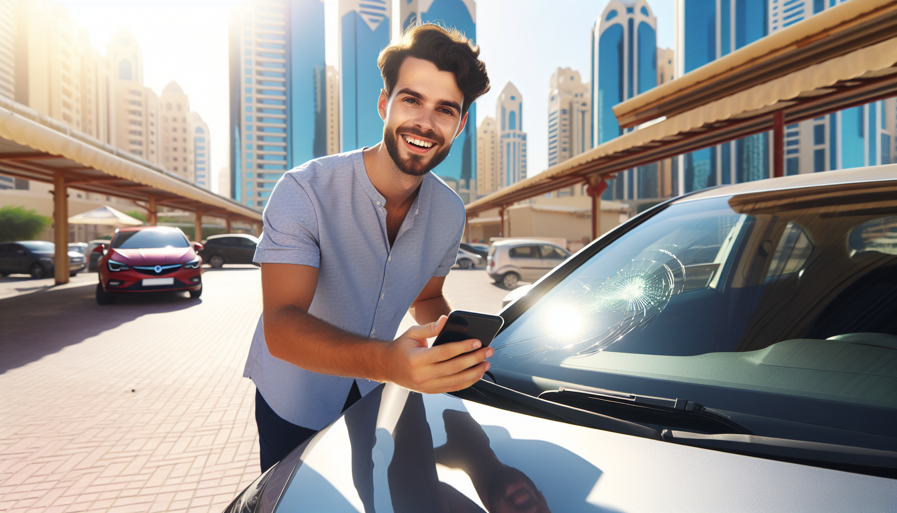 Vauxhall Astra windshield replacement - car owner windscreen replacement Dubai