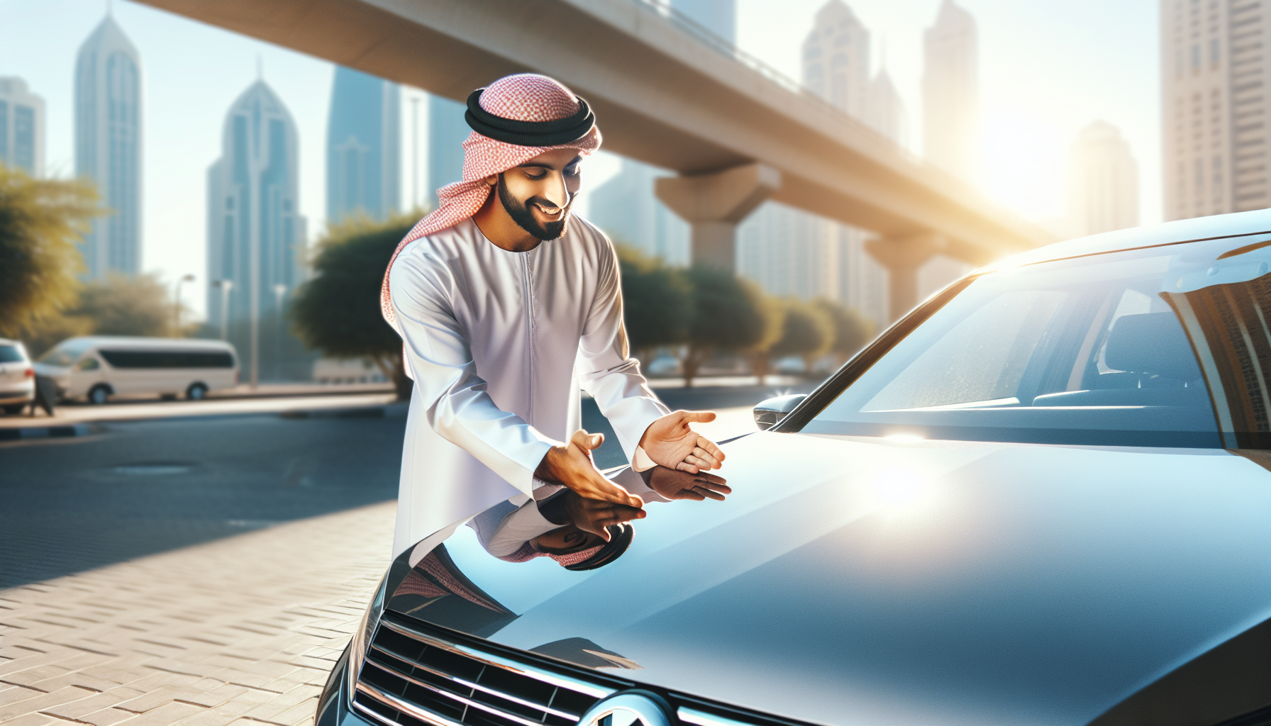 Volkswagen Passat windshield replacement - car owner windscreen replacement Dubai