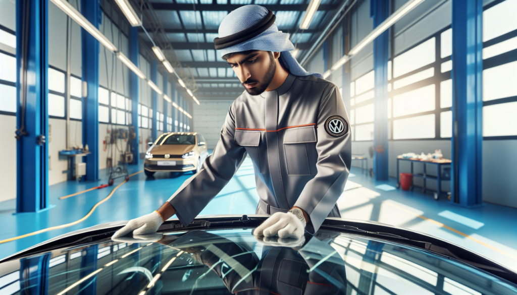 Volkswagen Polo windshield replacement - professional windscreen service UAE