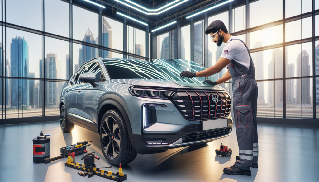 Jetour T2 windshield replacement - professional windscreen service UAE