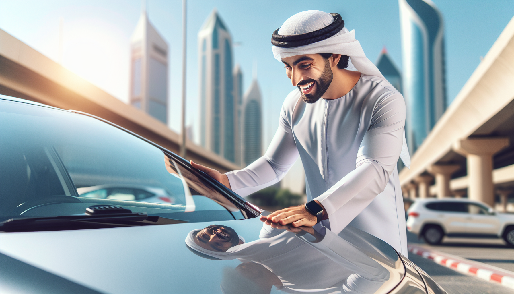 Jetour T2 windshield replacement - car owner windscreen replacement Dubai