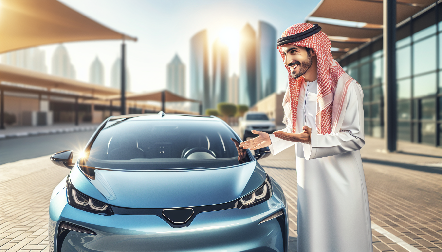 Tesla Model 3 windshield replacement - car owner windscreen replacement Dubai